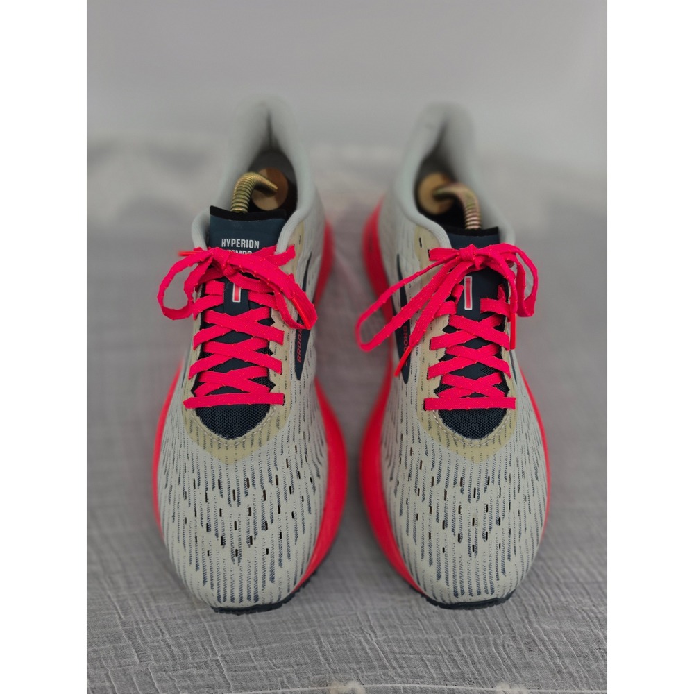 Brooks Hyperion Tempo Womens Running Shoes Gray Pink 1203281B110 US 9